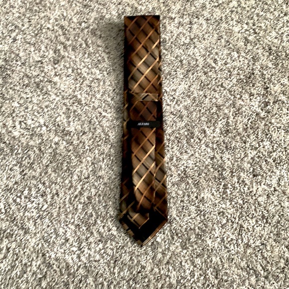 Alfani Brown Striped Tie - Picture 2 of 2